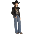 Rock & Roll Denim Girls Double Button Trouser BG5MD08061