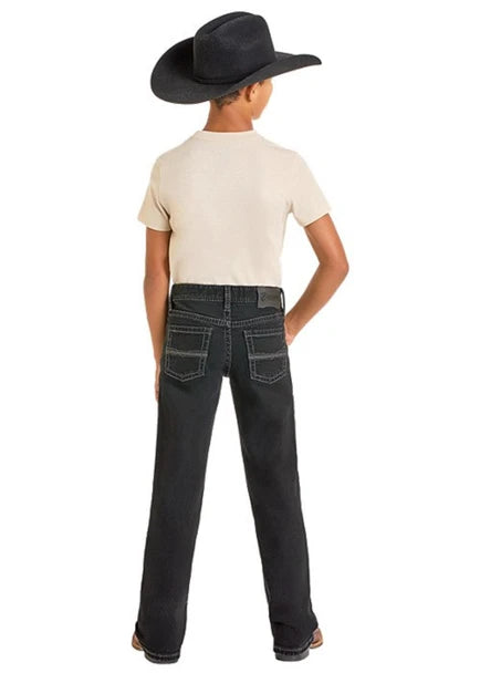 ROCK & ROLL BLACK BOOTCUT - KIDS BOYS JEANS - BB0BD05576