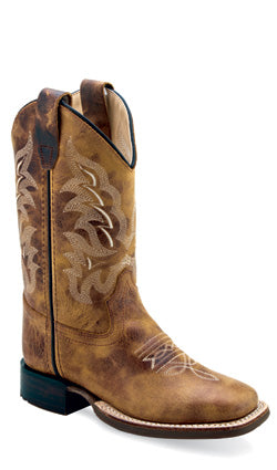 Old West Youth Cowboy Boot Square Toe BSY1979