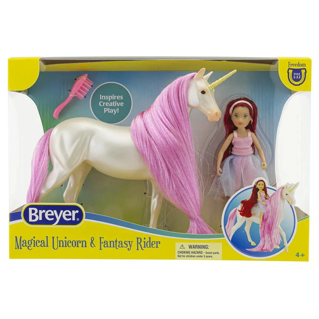 Breyer 61147 Magical Unicorn & Fantasy Rider 61147