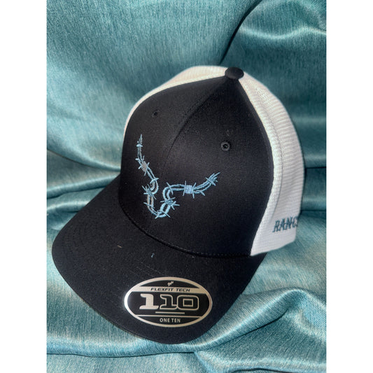 RanchRags Co. Barbwire Logo Trucker Caps