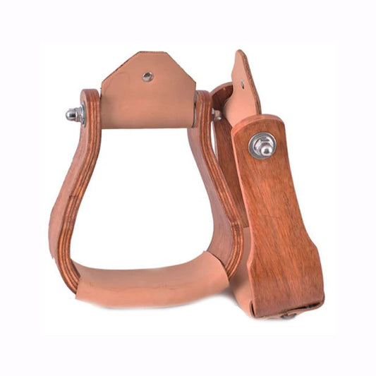 Showman - Curved Teakwood Wooden Stirrups 22168