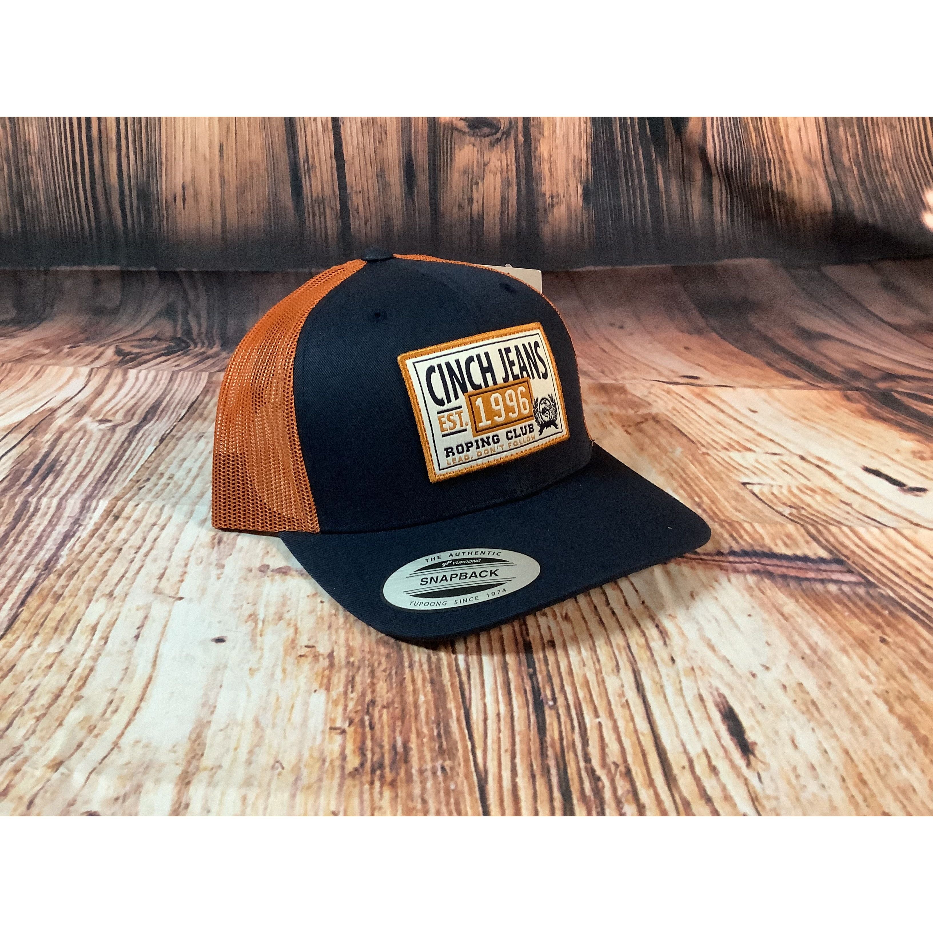 Cinch Jeans Navy/Orange Ball Cap