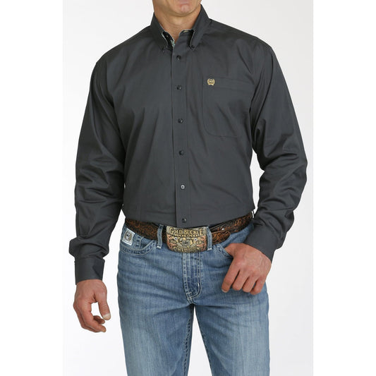 Men’s Cinch Charcoal Button Up Long Sleeve