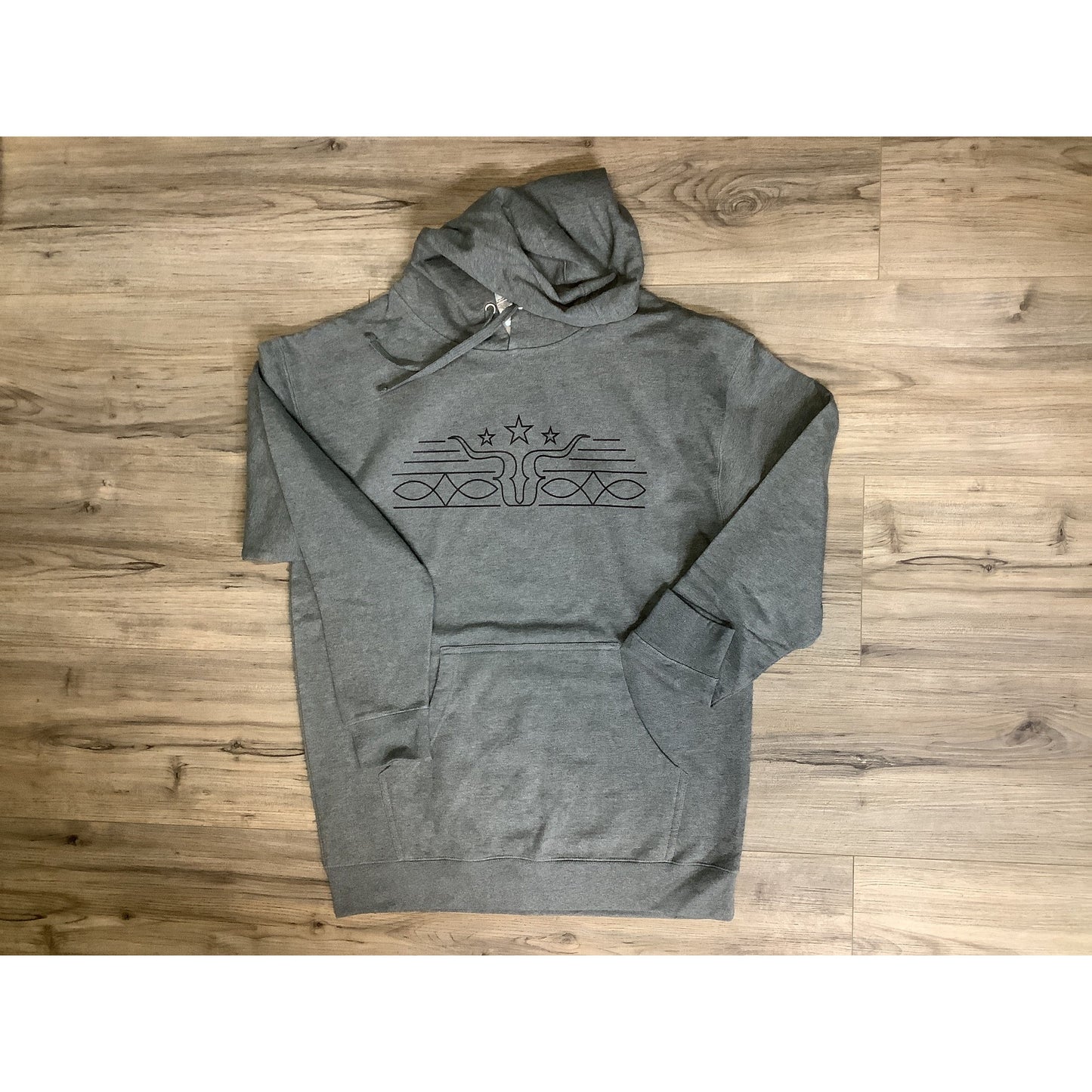 Ranch Rags Boot Stitching Design Hoodie