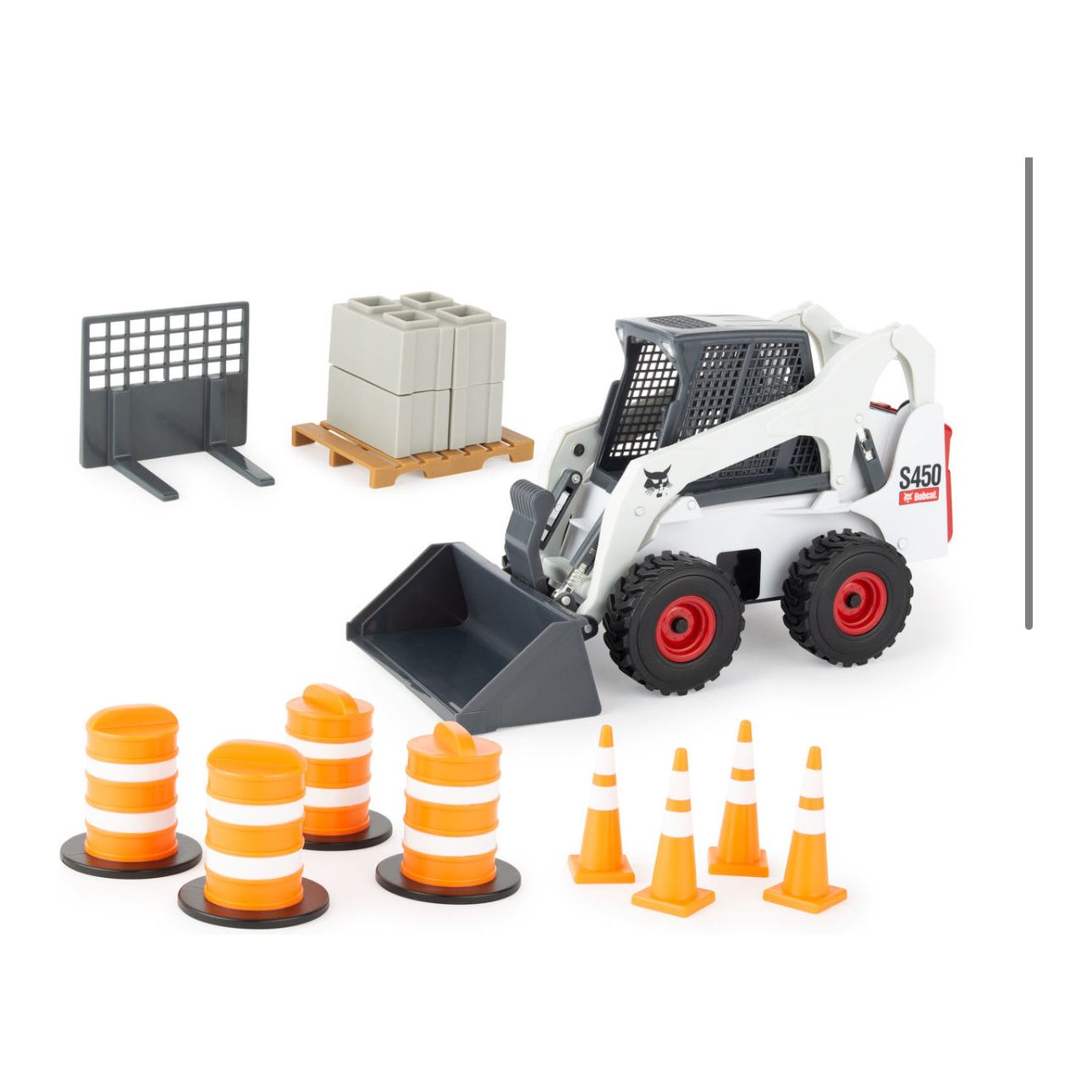 S450 Skid-steer Loader 1:16 Big Farm Bobcat Skid Loader Set