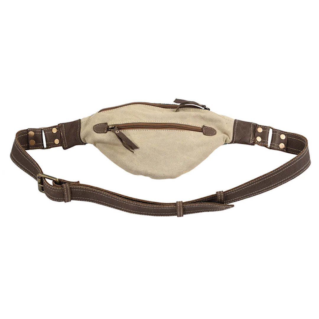 Olay Bags - Hide & Canvas Fanny Pack LB289