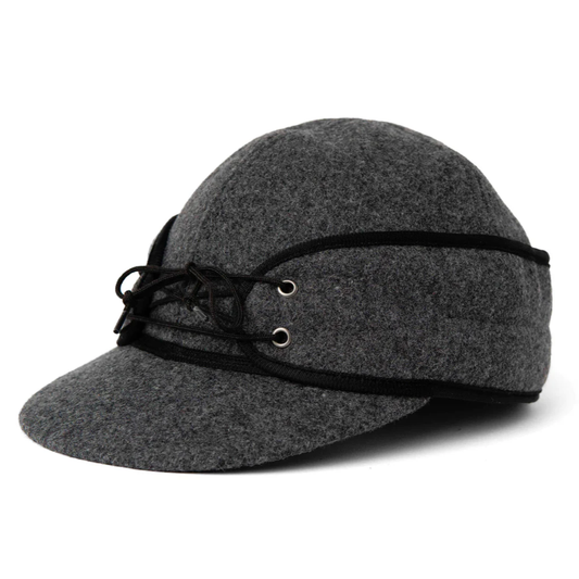 CROWNCAP Classic Wool Blend Charcoal Railroad Hat 1-170