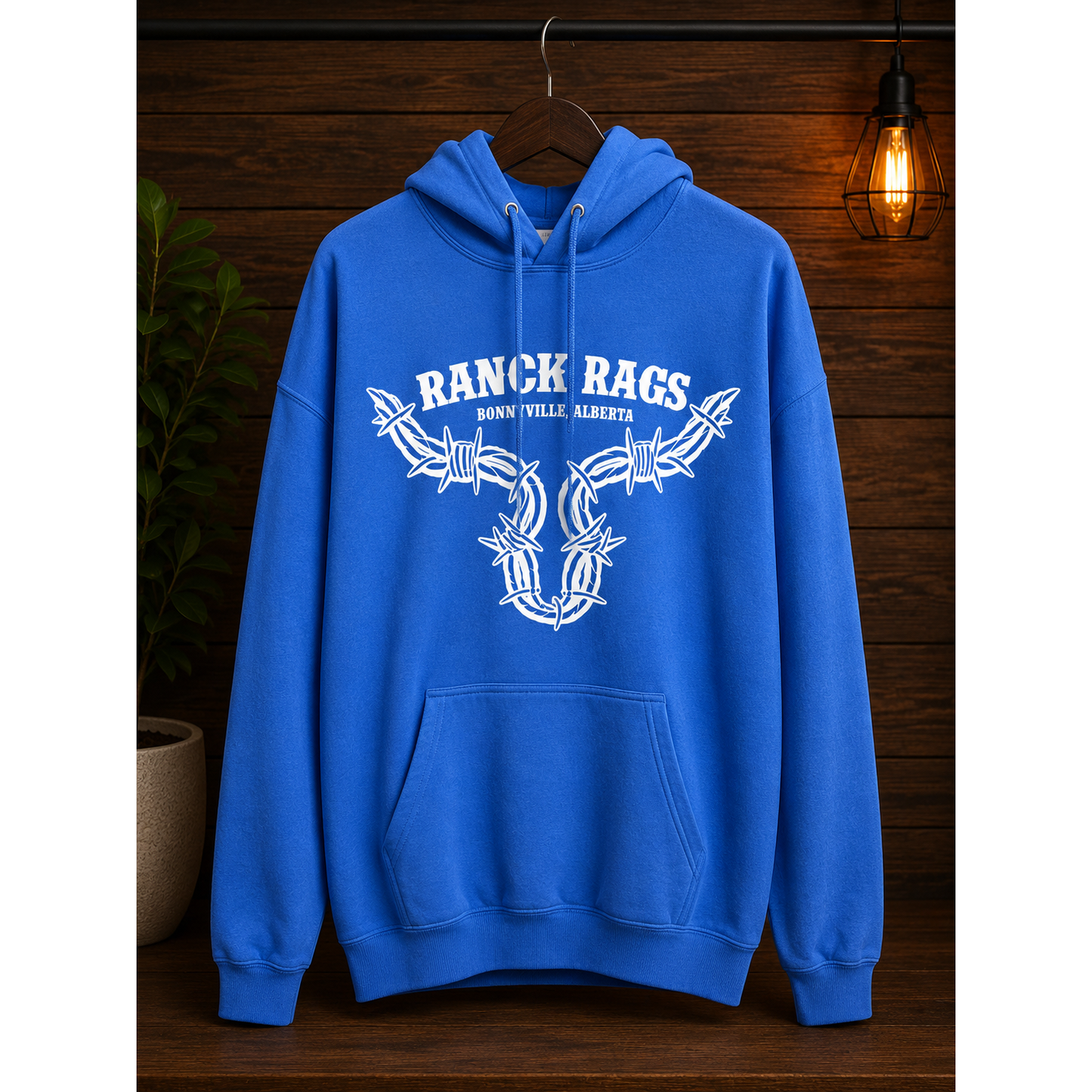 RanchRag's Ranch Tough Barbwire Hoodie