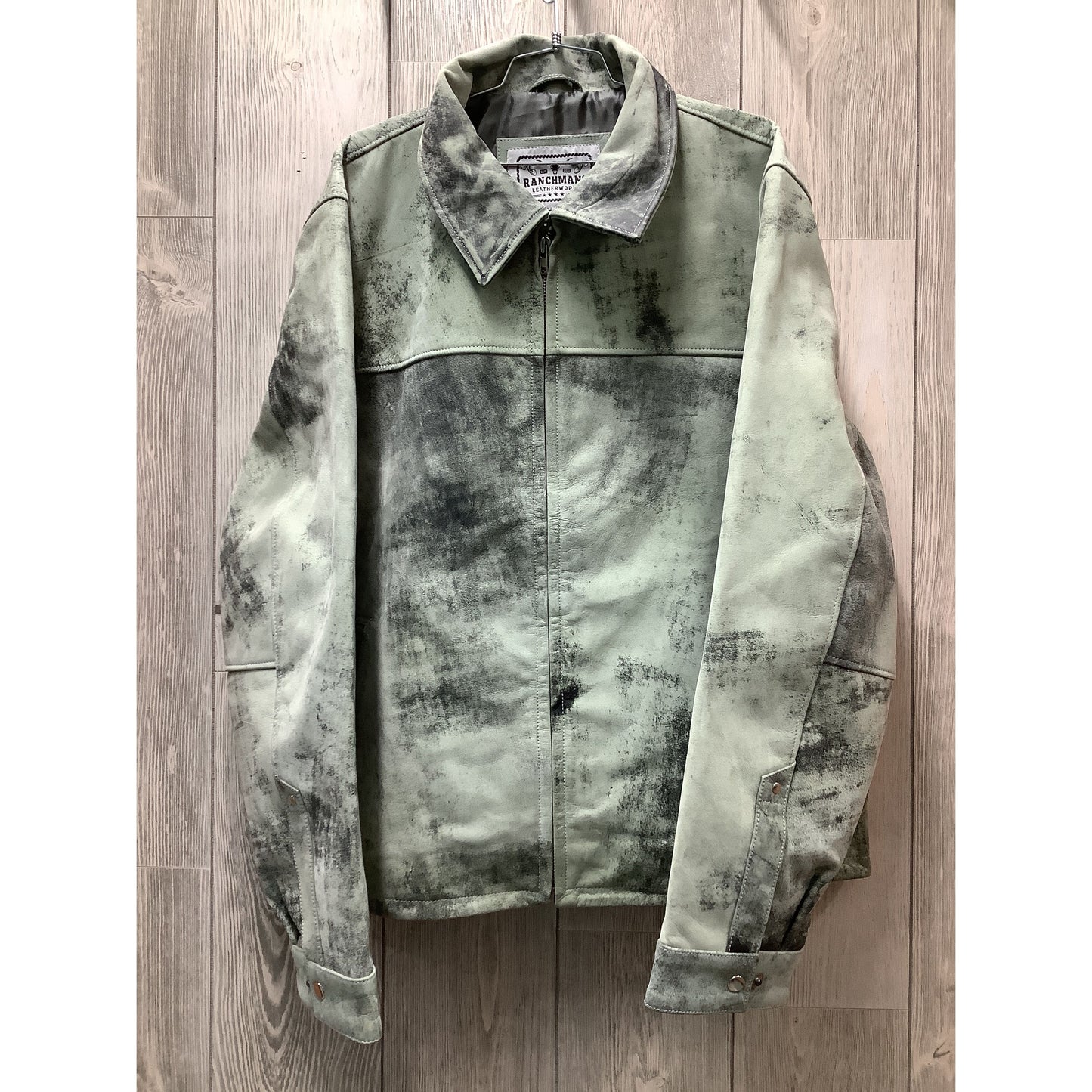 Ranchmans Leather Jacket, Distressed Grey