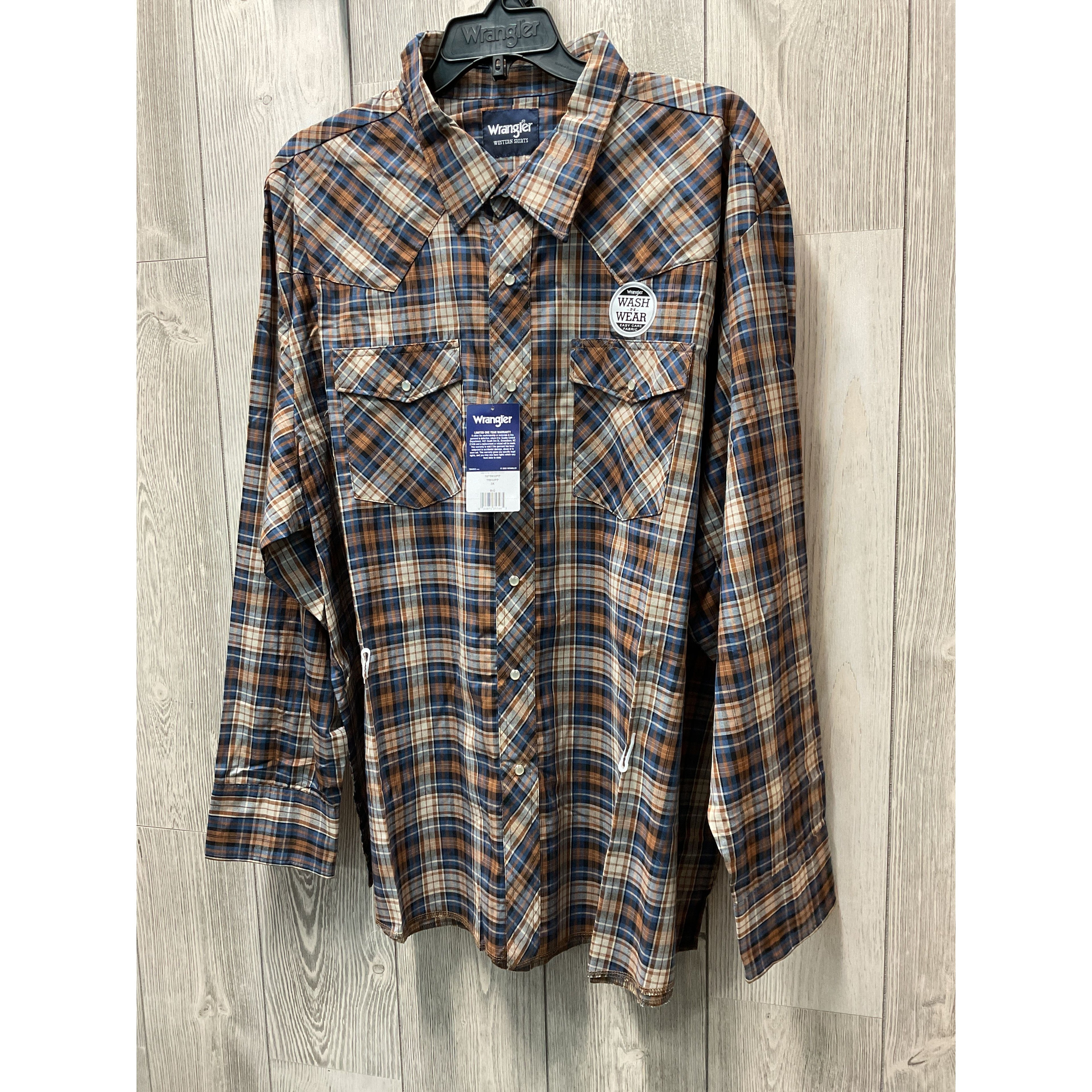 Wrangler Men’s, Classic, Big/Tall, Snap, 1075932PP