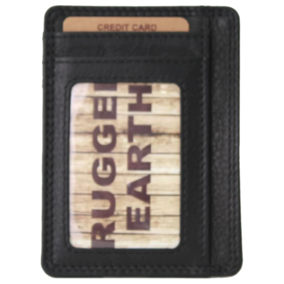 Rugged Earth Black Credit Card Holder