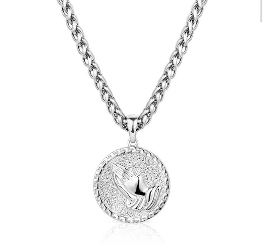 Montana Silversmiths Necklace - Praying Hands NC5791