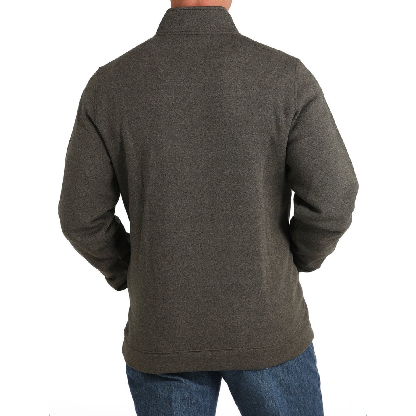 MEN'S 1/2 ZIP PULLOVER - BROWN