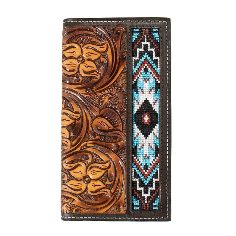 3D Belt Company Aztec Stitch Rodeo Wallet 3D