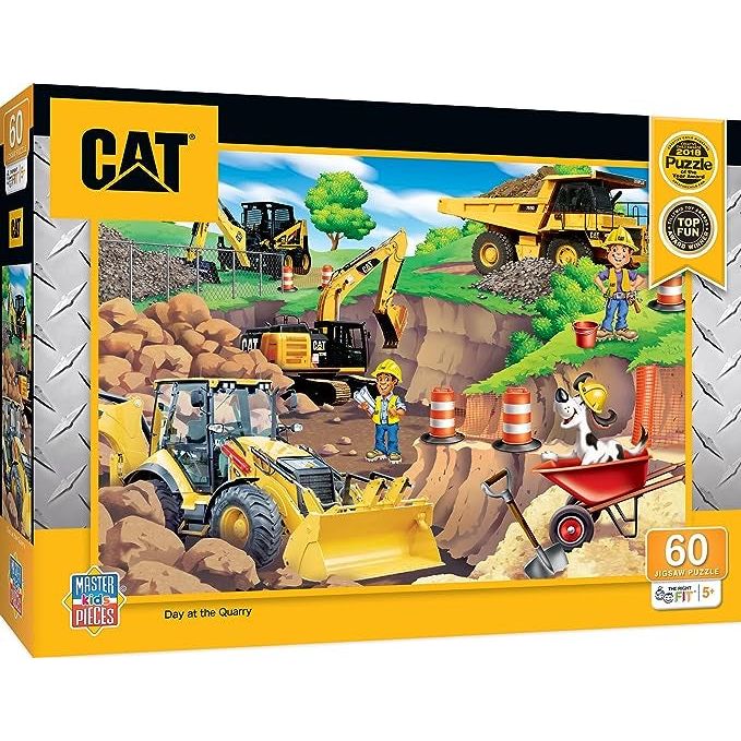 Cat - Day at the Quarry Jigsaw Puzzle 60pc 11846