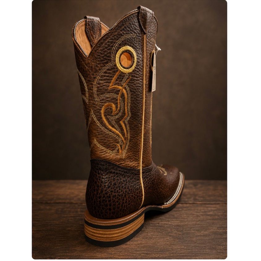 Corral Baby Bull Black Mens Square Toe Orix Upper CM8