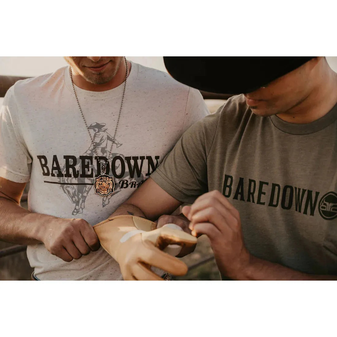 Baredown Unisex Heather Olive T-Shirt