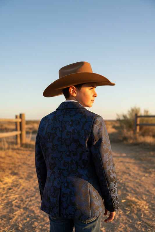 Rock & Roll Boy's Paisley Jacquard Sport Coat