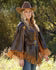 Cruel Denim Ladies Western Faux Leather Fringe Cape CWW7456001