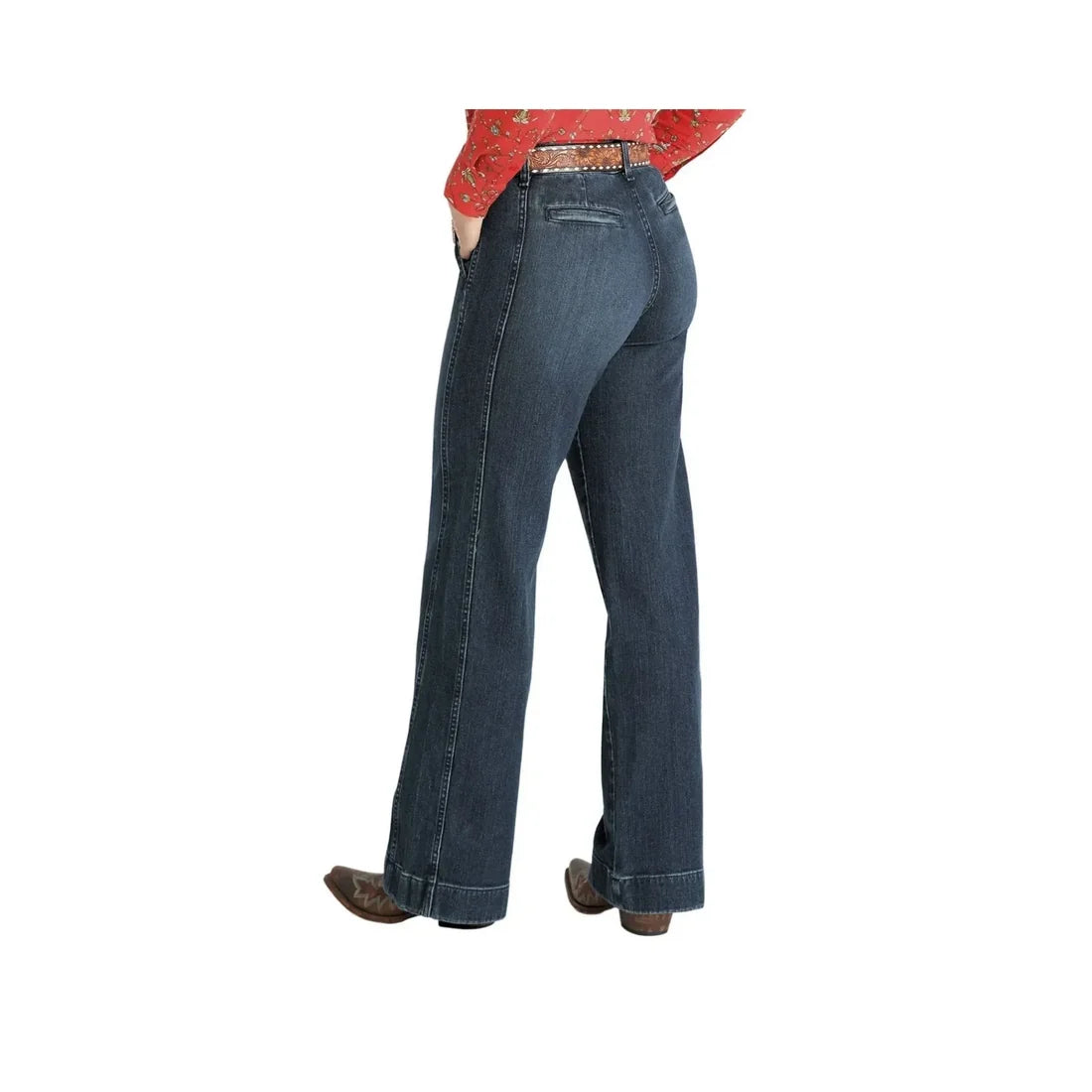 Cruel Women's Wide Leg Dark Wash Jeans CB78154001