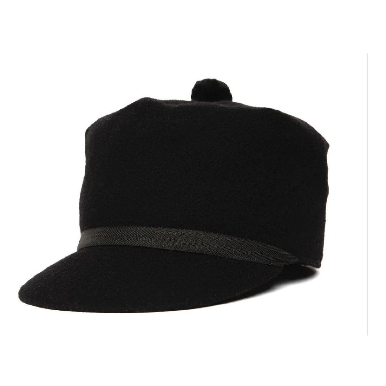 CROWNCAP Wool Blend Melton Stockman Cap with Inner 3/4 earband 1-140