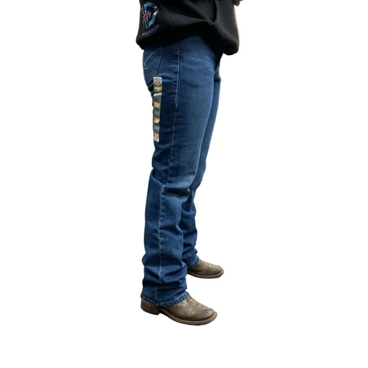 Cinch Ladies Jean - Jenna - Performance Rise, Slim Fit, Boot Cut Indigo MJ80153073