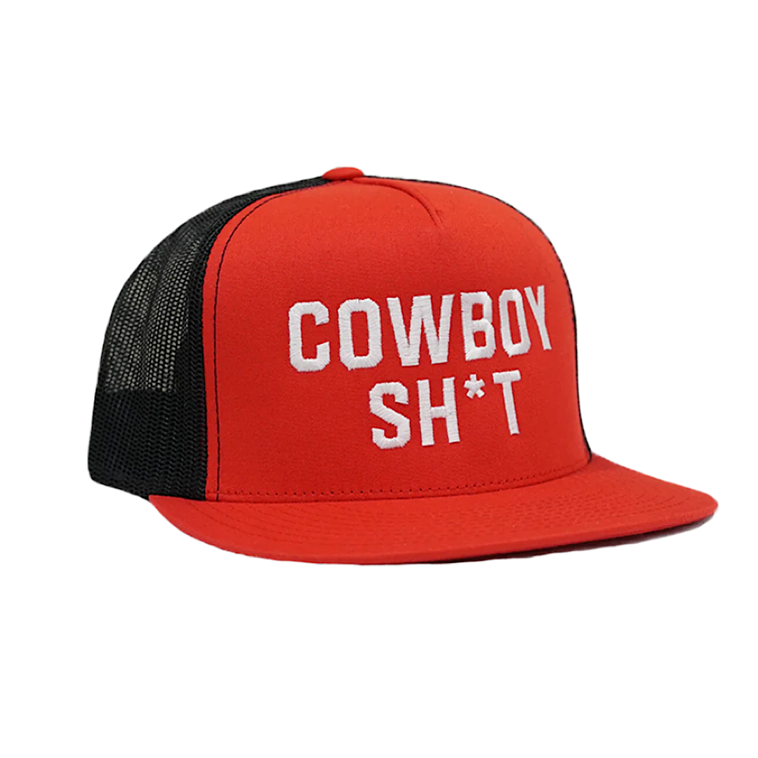 Cowboy Sh*t -  The Cheyenne Red & Black Snap Back Men’s Ball Cap