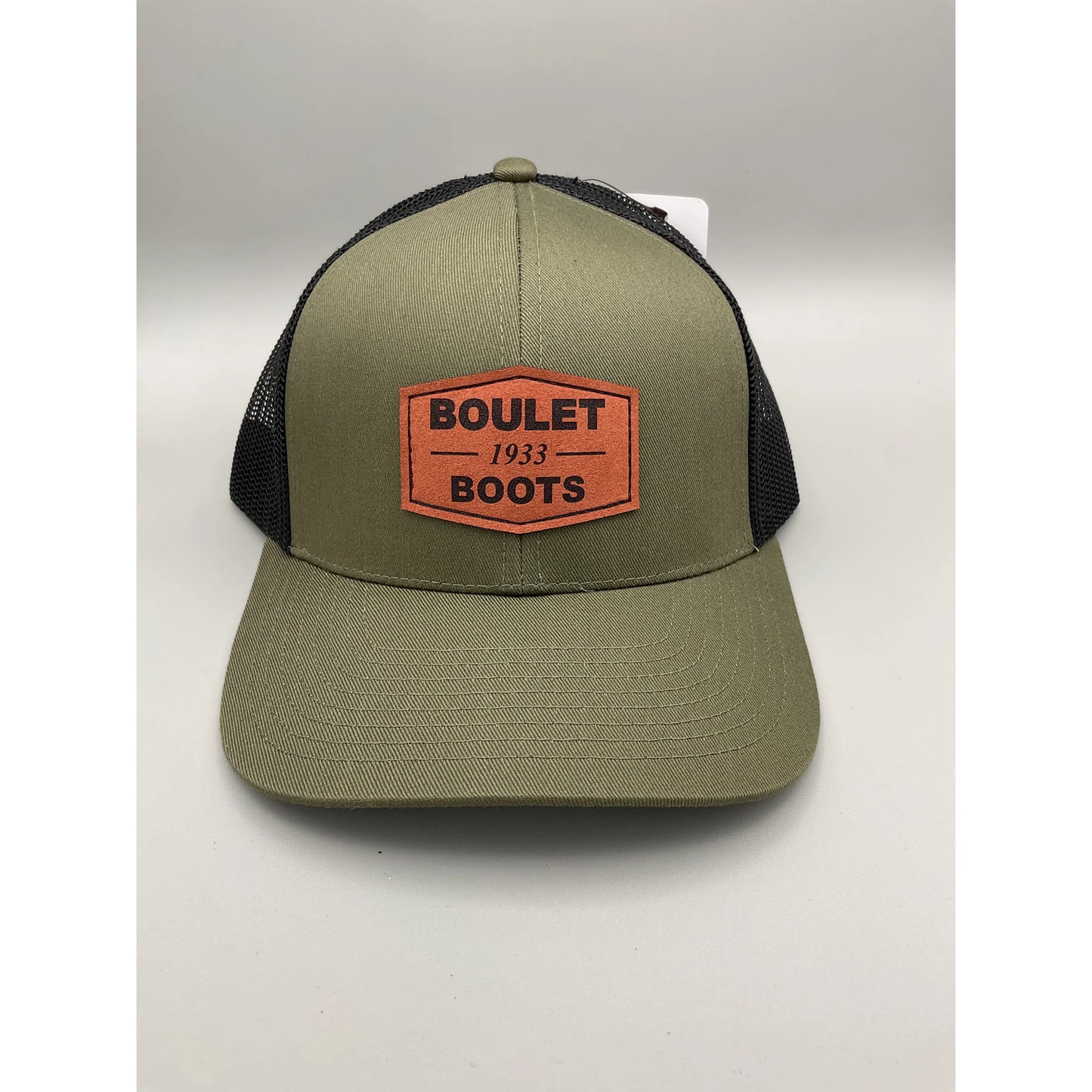 Boulet Boots Men’s Leather Patch Hats