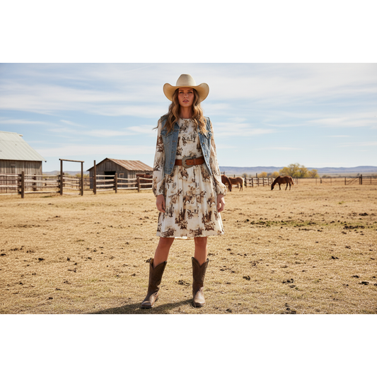 WOMEN'S WRANGLER Retro DRESS 112371768