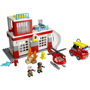 Lego - Duplo Fire Station & Helicopter Set 10970