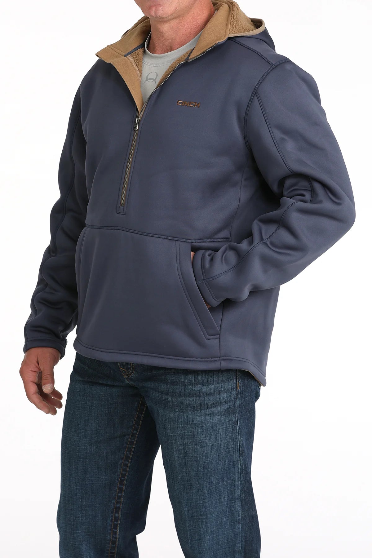 CINCH
Men's 1/2 Zip Hooded Jacket MWJ1915004