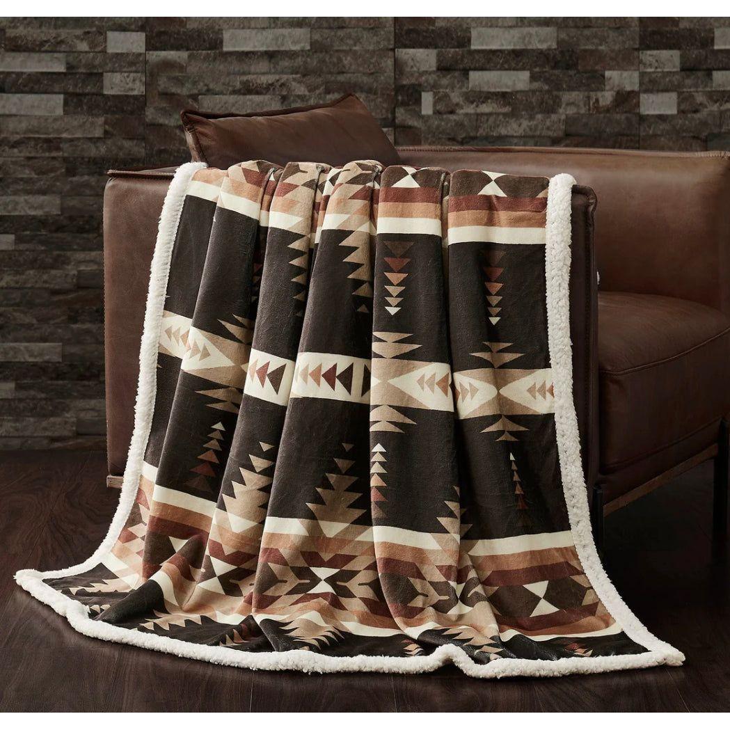 Indigo Hill Sherpa Throw