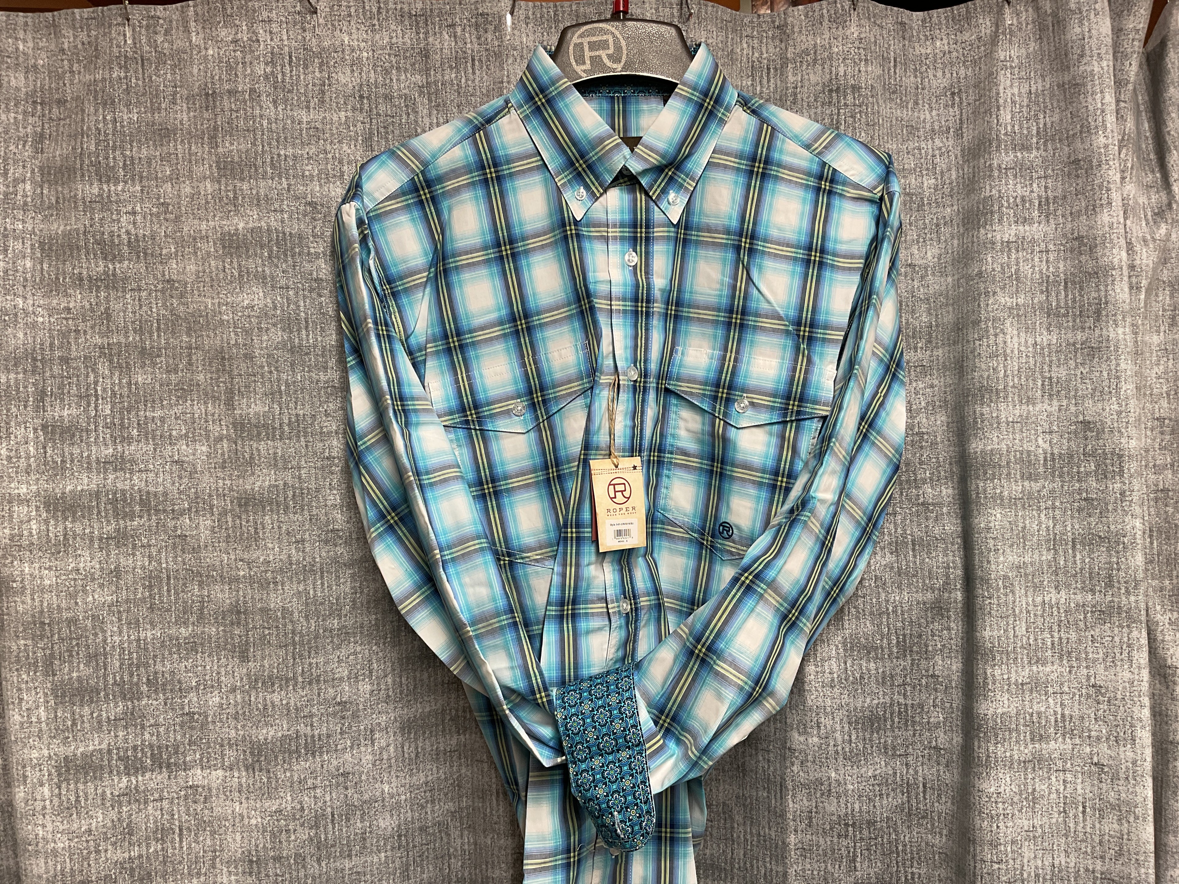 Roper Men’s Long Sleeve Western Shirt 3-01-378-5018