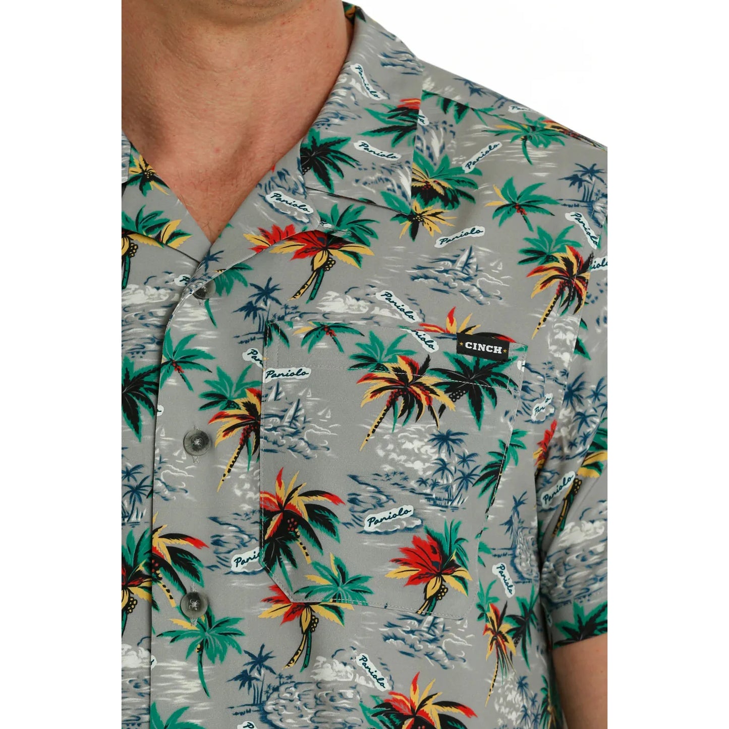 Men’s Cinch Palm Tree Print Short Sleeve