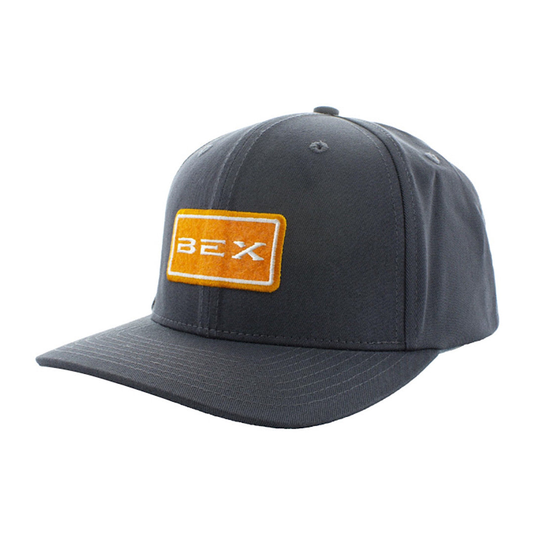 Bex - Ragged Charcoal Snap Back Men’s Ball Cap H0129CH