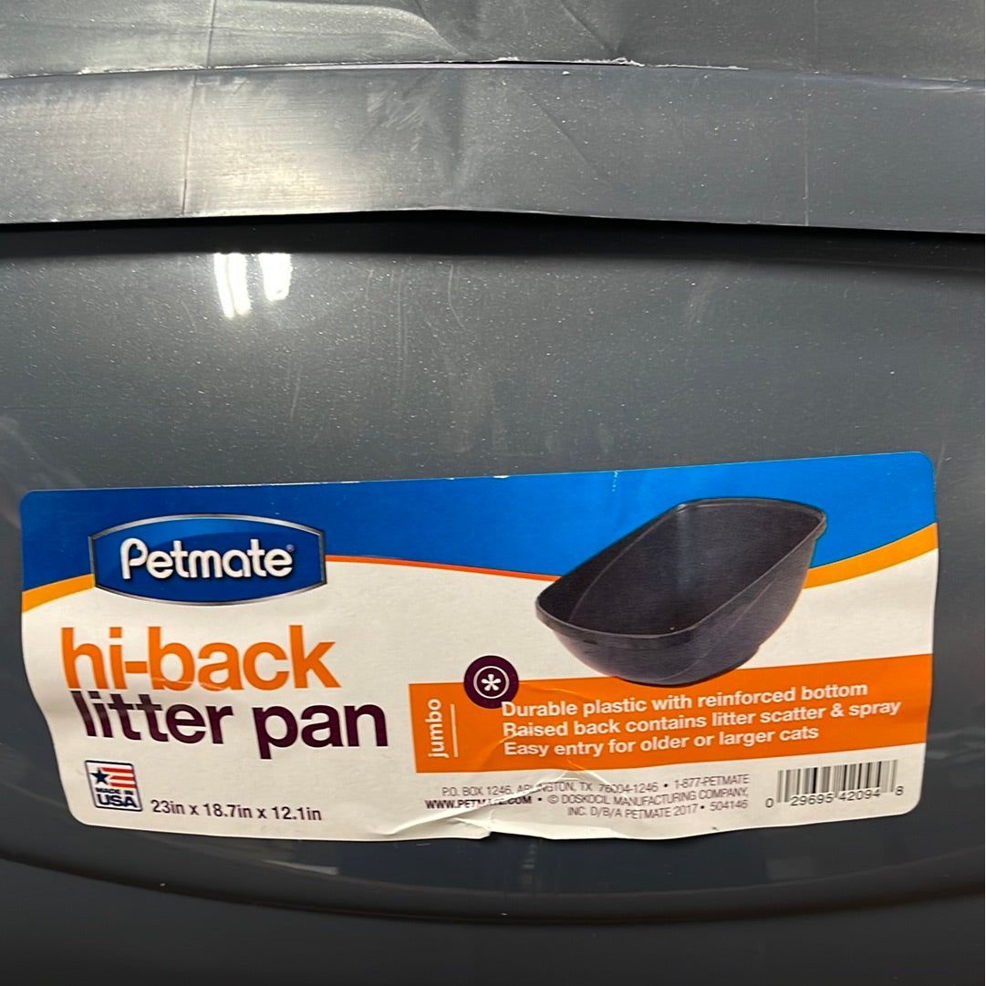 Petmate Hi-Back Litter Pan
