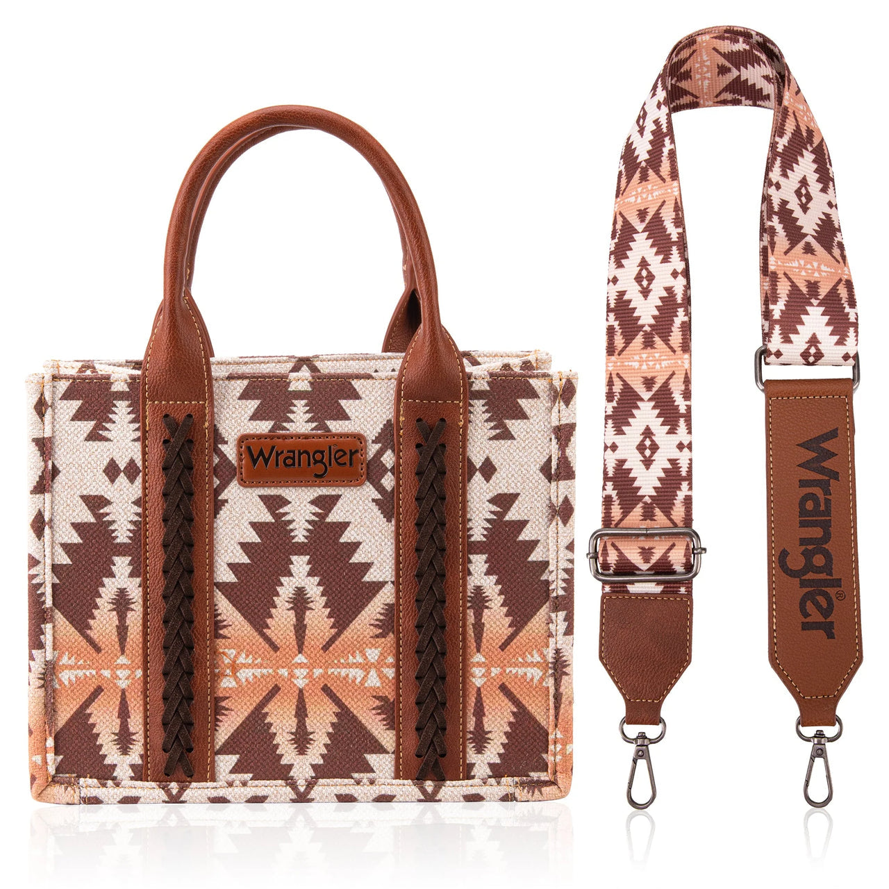 Wrangler Women’s Southwestern Print Small Canvas/ Crossbody Bag