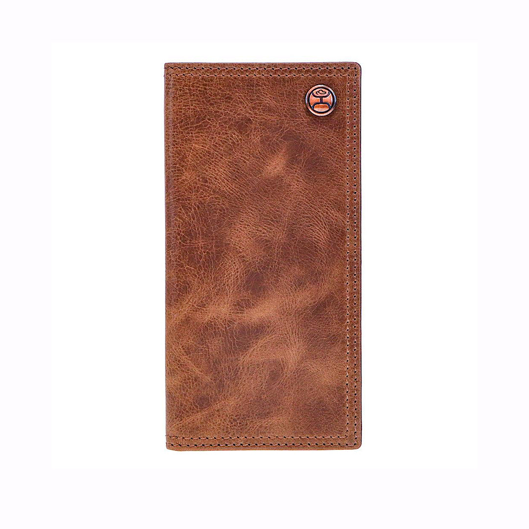 Hooey - Hooey Classic Brown Leather Men’s Checkbook Cover/Rodeo Wallet HW001-BR