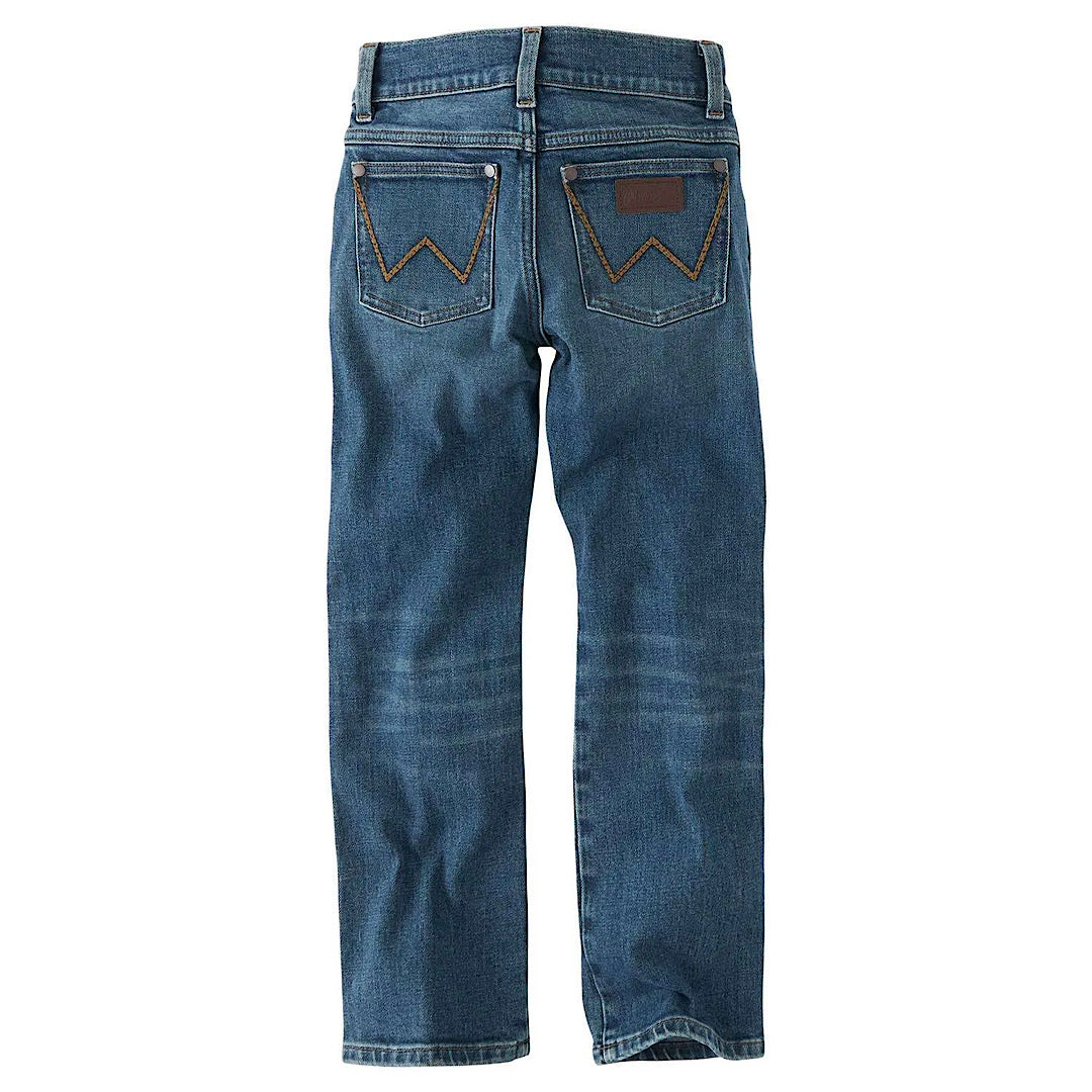 Boys Retro Wrangler Slim Stright Jeans