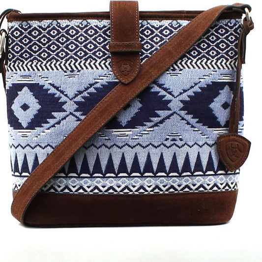 Ariat - Madison Concealed Carry Blue Southwestern Print Handbag A770009102