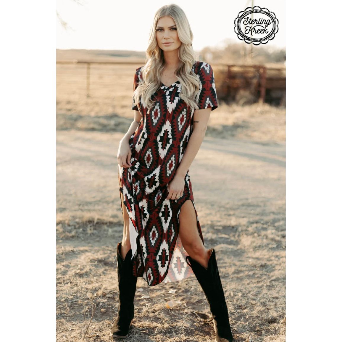 Sterling Kreek-Western Rebel Maxi Dress