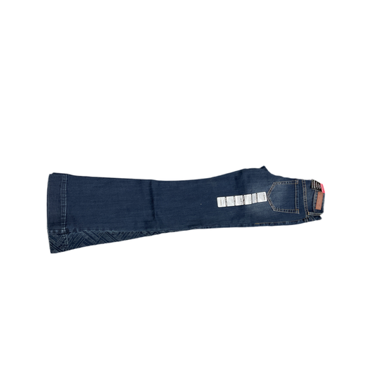 Rock & Roll Denim Ladies Trouser -Dark Wash, Mid Rise, Side Insert BW5MD07207