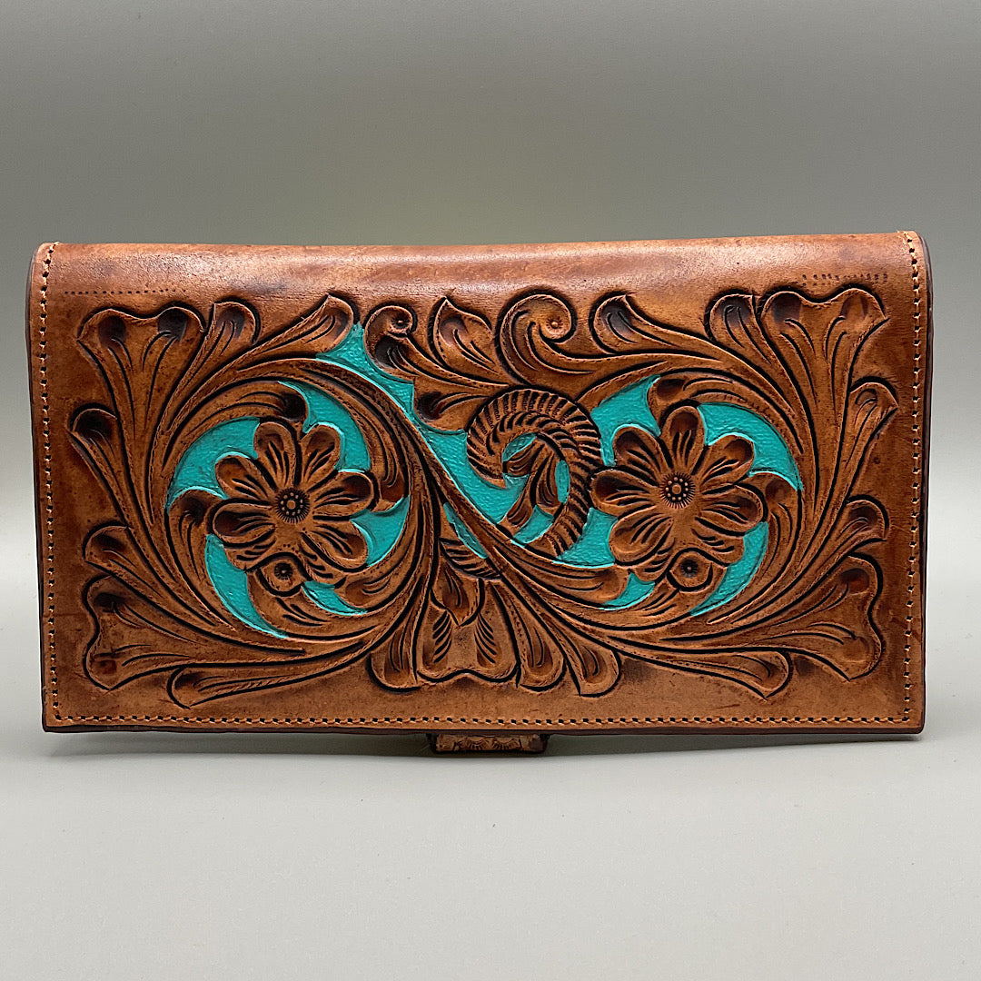 American Darling - Tooled Oversized Wallet ADBGZ402B