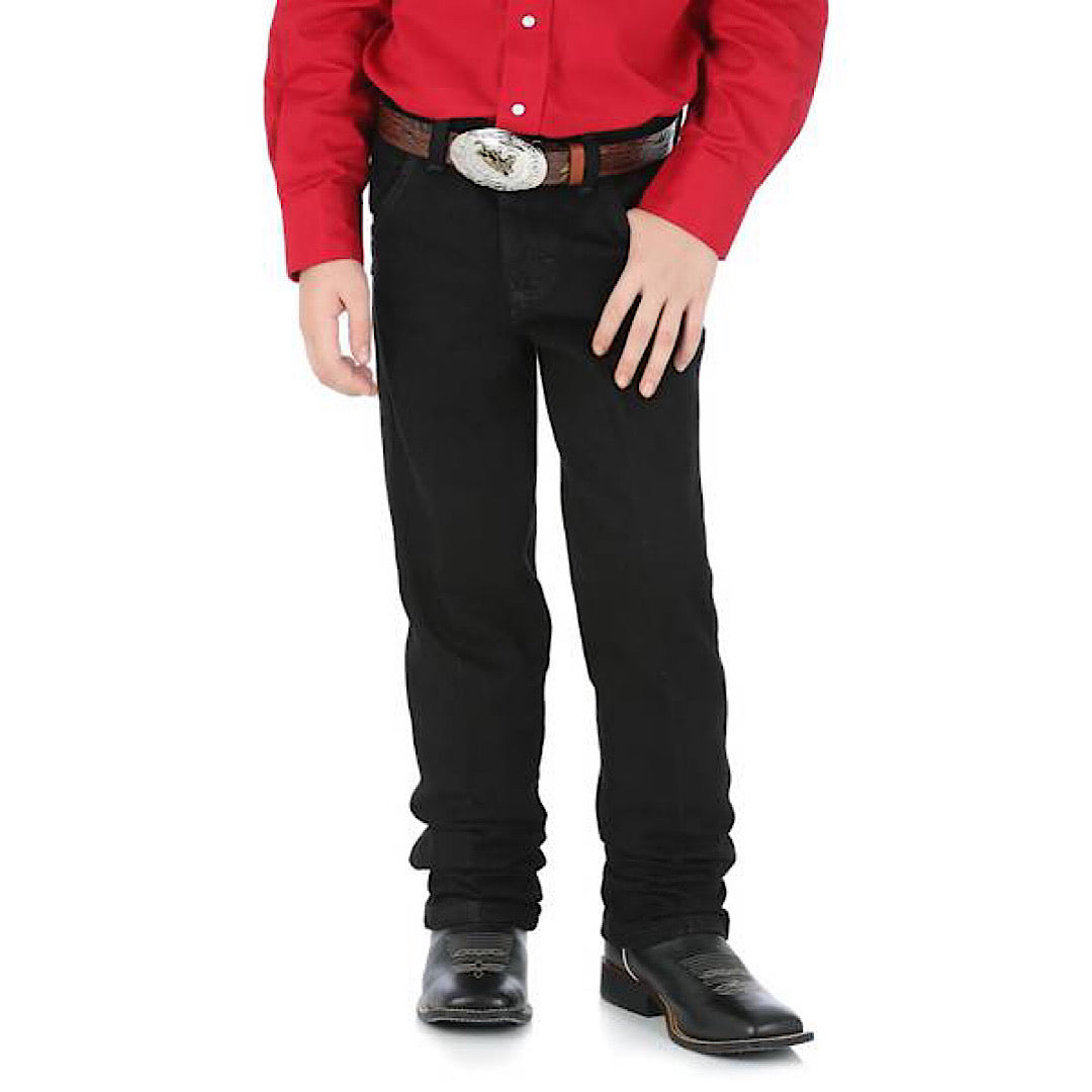 Boys Black Wrangler Original Cowboy Cut