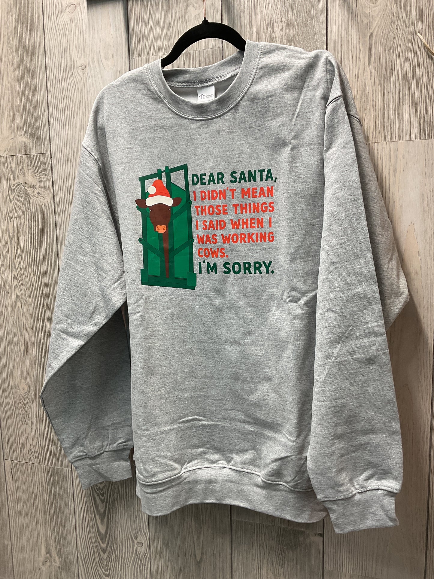 Ranch Rags, Crew neck, Dear Santa