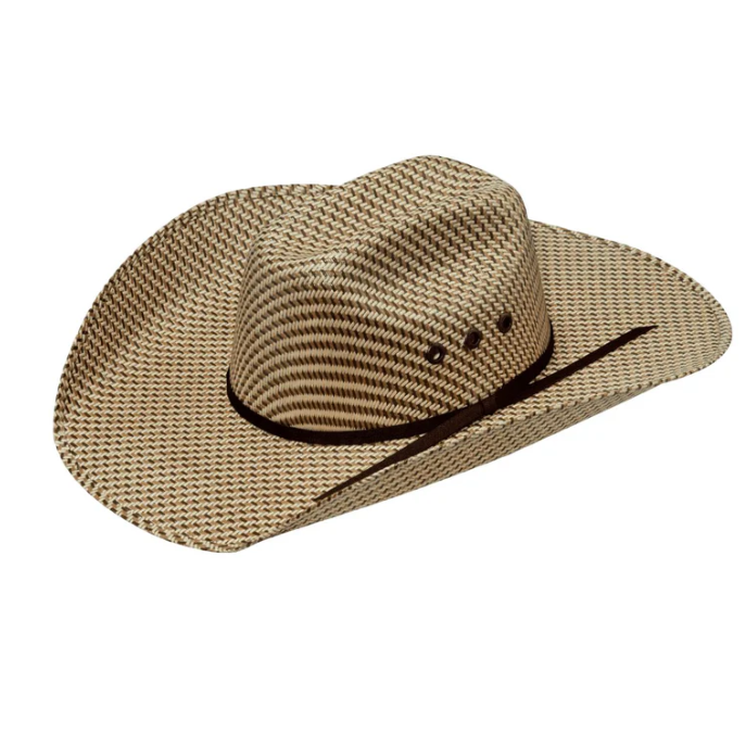 Twister Youth Hat Straw Tri Brown T71568