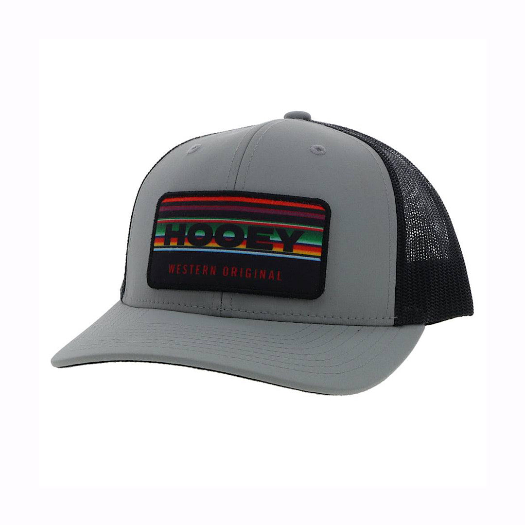 Hooey - Horizon Grey & Black Snap Back Men’s Ball Cap 2135T-GYBK