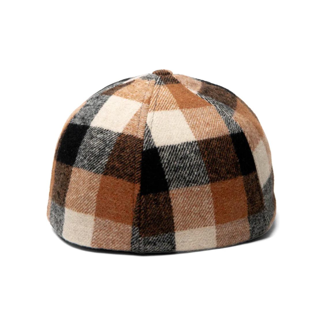 Plaid Ballcap with Solid Wax Cotton Visor