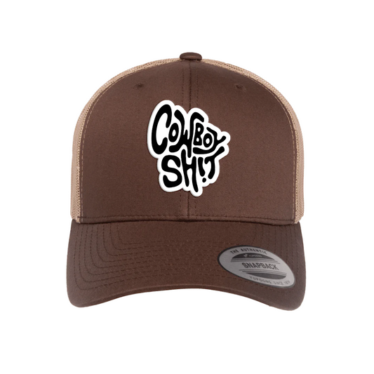 Cowboy Sh*t -  Softy Brown & Khaki Snap Back Men’s Ball Cap